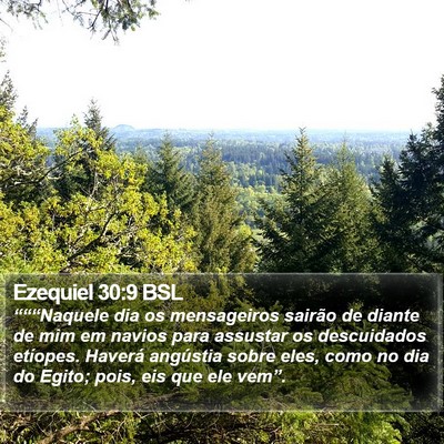 Ezequiel 30:9 BSL Bible Verse Image