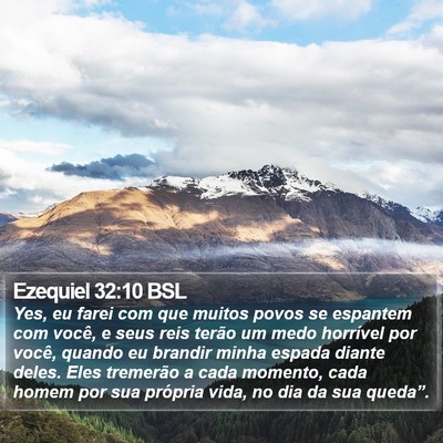 Ezequiel 32:10 BSL Bible Verse Image