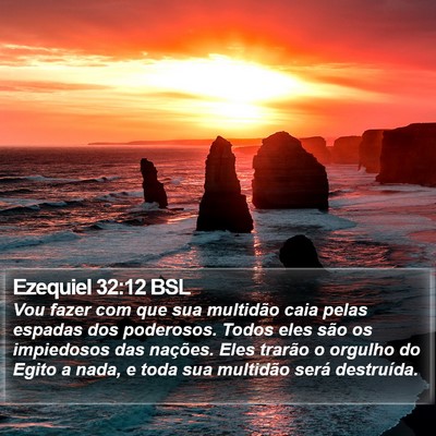 Ezequiel 32:12 BSL Bible Verse Image