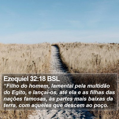 Ezequiel 32:18 BSL Bible Verse Image