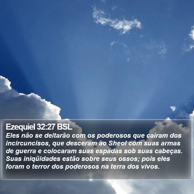 Ezequiel 32:27 BSL Bible Verse Image