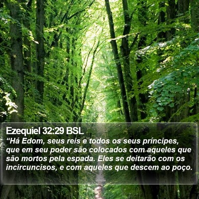Ezequiel 32:29 BSL Bible Verse Image