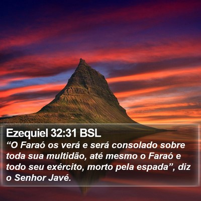 Ezequiel 32:31 BSL Bible Verse Image