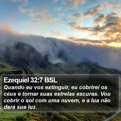 Ezequiel 32:7 BSL Bible Verse Image
