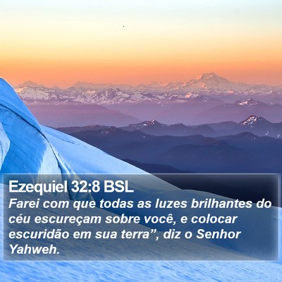 Ezequiel 32:8 BSL Bible Verse Image