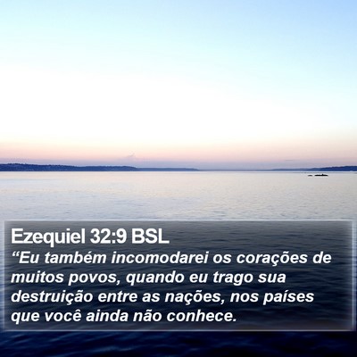 Ezequiel 32:9 BSL Bible Verse Image