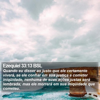 Ezequiel 33:13 BSL Bible Verse Image