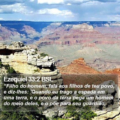 Ezequiel 33:2 BSL Bible Verse Image