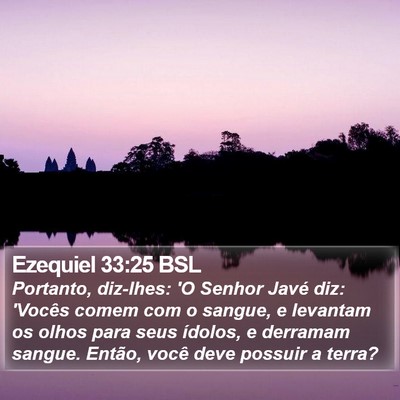 Ezequiel 33:25 BSL Bible Verse Image