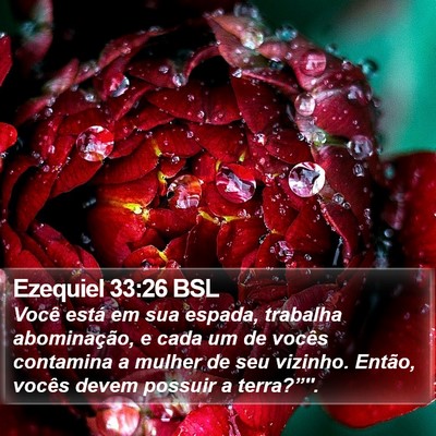 Ezequiel 33:26 BSL Bible Verse Image