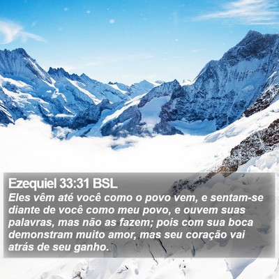 Ezequiel 33:31 BSL Bible Verse Image