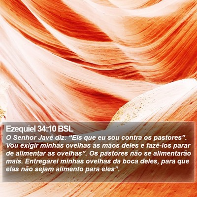 Ezequiel 34:10 BSL Bible Verse Image