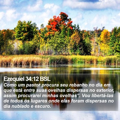 Ezequiel 34:12 BSL Bible Verse Image