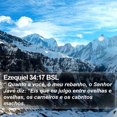 Ezequiel 34:17 BSL Bible Verse Image