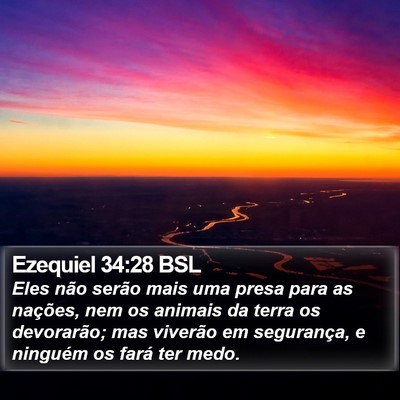 Ezequiel 34:28 BSL Bible Verse Image