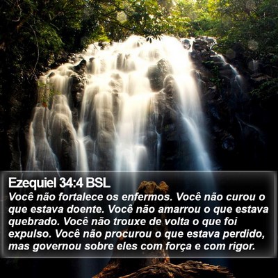 Ezequiel 34:4 BSL Bible Verse Image