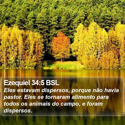 Ezequiel 34:5 BSL Bible Verse Image