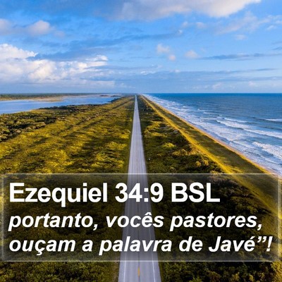 Ezequiel 34:9 BSL Bible Verse Image