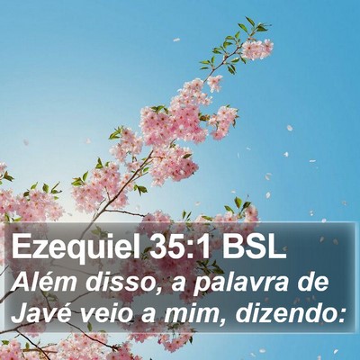 Ezequiel 35:1 BSL Bible Verse Image