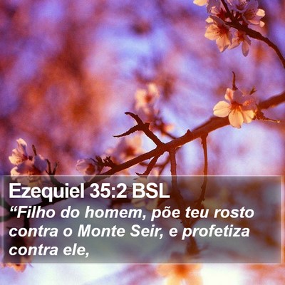 Ezequiel 35:2 BSL Bible Verse Image