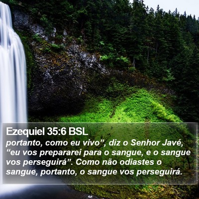 Ezequiel 35:6 BSL Bible Verse Image