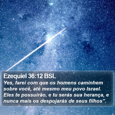 Ezequiel 36:12 BSL Bible Verse Image