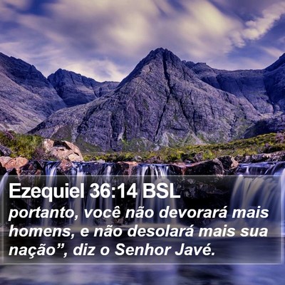 Ezequiel 36:14 BSL Bible Verse Image