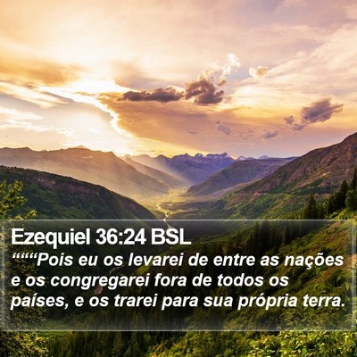 Ezequiel 36:24 BSL Bible Verse Image