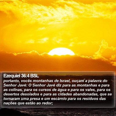 Ezequiel 36:4 BSL Bible Verse Image