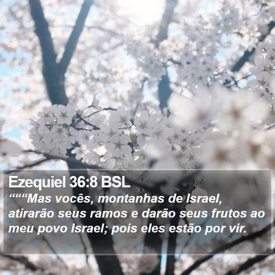 Ezequiel 36:8 BSL Bible Verse Image