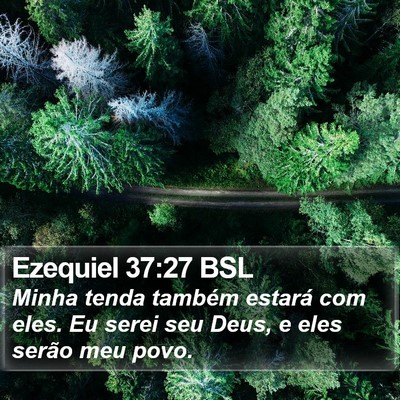 Ezequiel 37:27 BSL Bible Verse Image