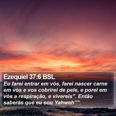 Ezequiel 37:6 BSL Bible Verse Image