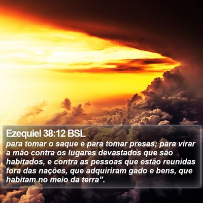 Ezequiel 38:12 BSL Bible Verse Image