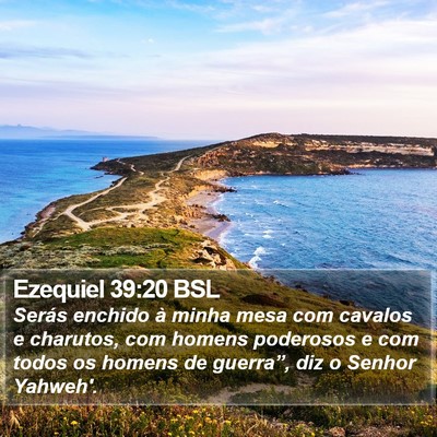 Ezequiel 39:20 BSL Bible Verse Image