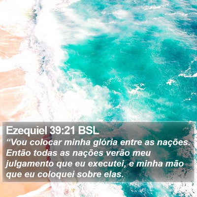 Ezequiel 39:21 BSL Bible Verse Image