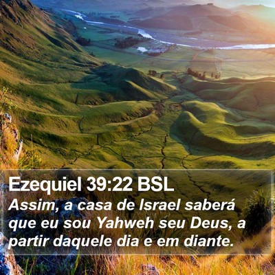 Ezequiel 39:22 BSL Bible Verse Image