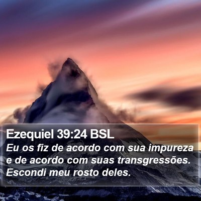 Ezequiel 39:24 BSL Bible Verse Image