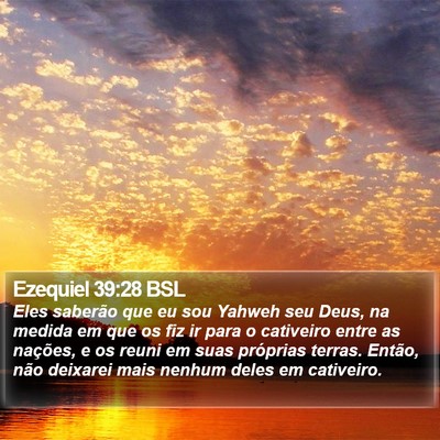 Ezequiel 39:28 BSL Bible Verse Image