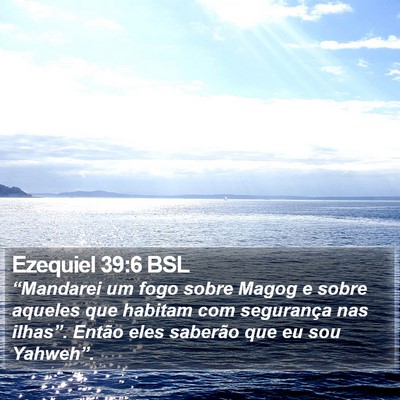 Ezequiel 39:6 BSL Bible Verse Image