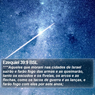 Ezequiel 39:9 BSL Bible Verse Image
