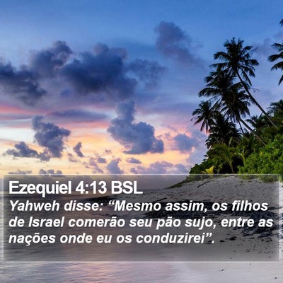 Ezequiel 4:13 BSL Bible Verse Image