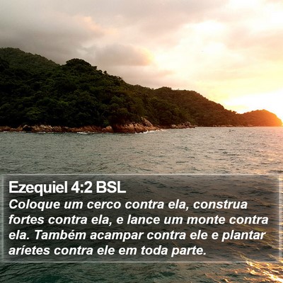 Ezequiel 4:2 BSL Bible Verse Image