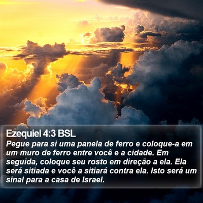 Ezequiel 4:3 BSL Bible Verse Image