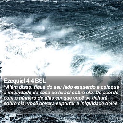 Ezequiel 4:4 BSL Bible Verse Image