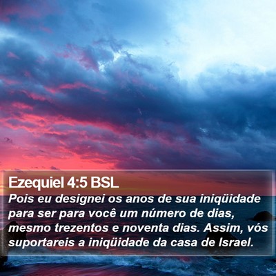 Ezequiel 4:5 BSL Bible Verse Image