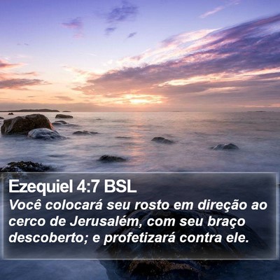 Ezequiel 4:7 BSL Bible Verse Image