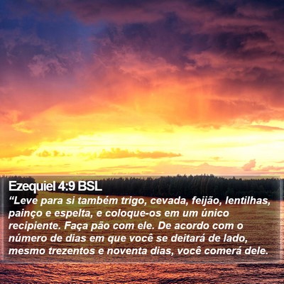 Ezequiel 4:9 BSL Bible Verse Image