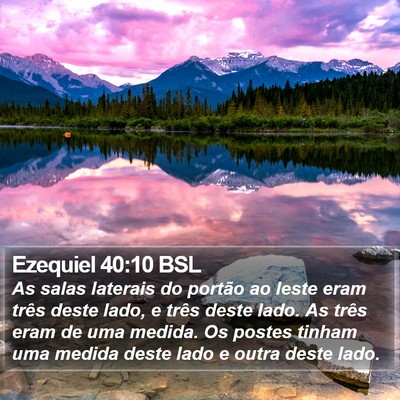 Ezequiel 40:10 BSL Bible Verse Image