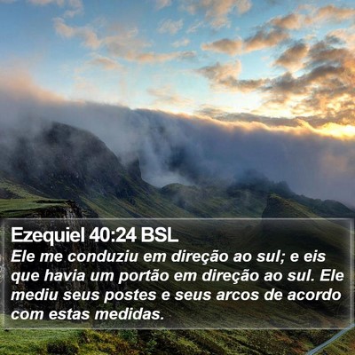 Ezequiel 40:24 BSL Bible Verse Image