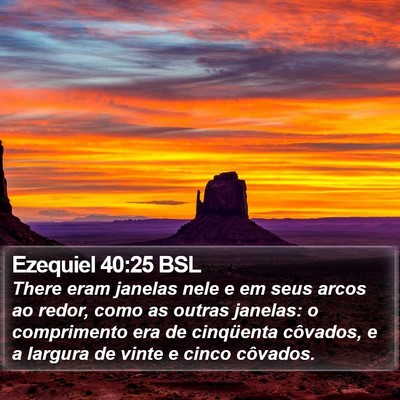 Ezequiel 40:25 BSL Bible Verse Image